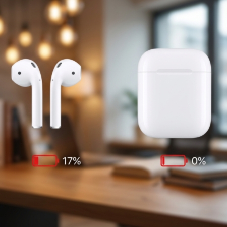 AirPods descarregando rápido