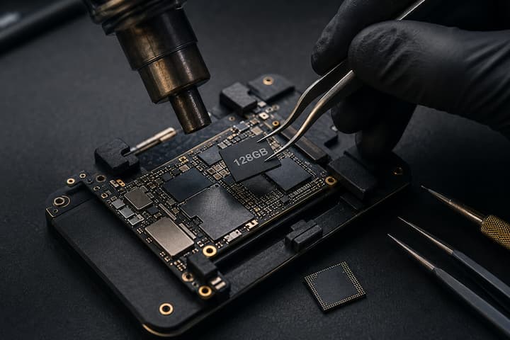 Aumento de armazenamento para 128 GB