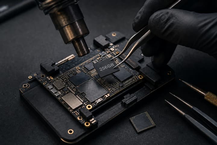 Aumento de armazenamento para 256 GB